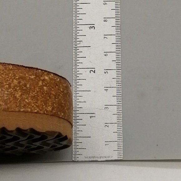 Maurices Womans Lucy Double Buckle Slide Sandals White Cork Wedge Heel 6M - Picture 7 of 10